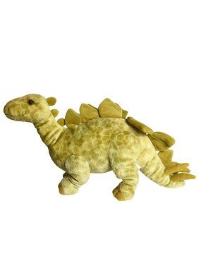Dakin Stegosaurus Dinosaur 20" Plush Prehistoric Stuffed Animal Soft Olive Green
